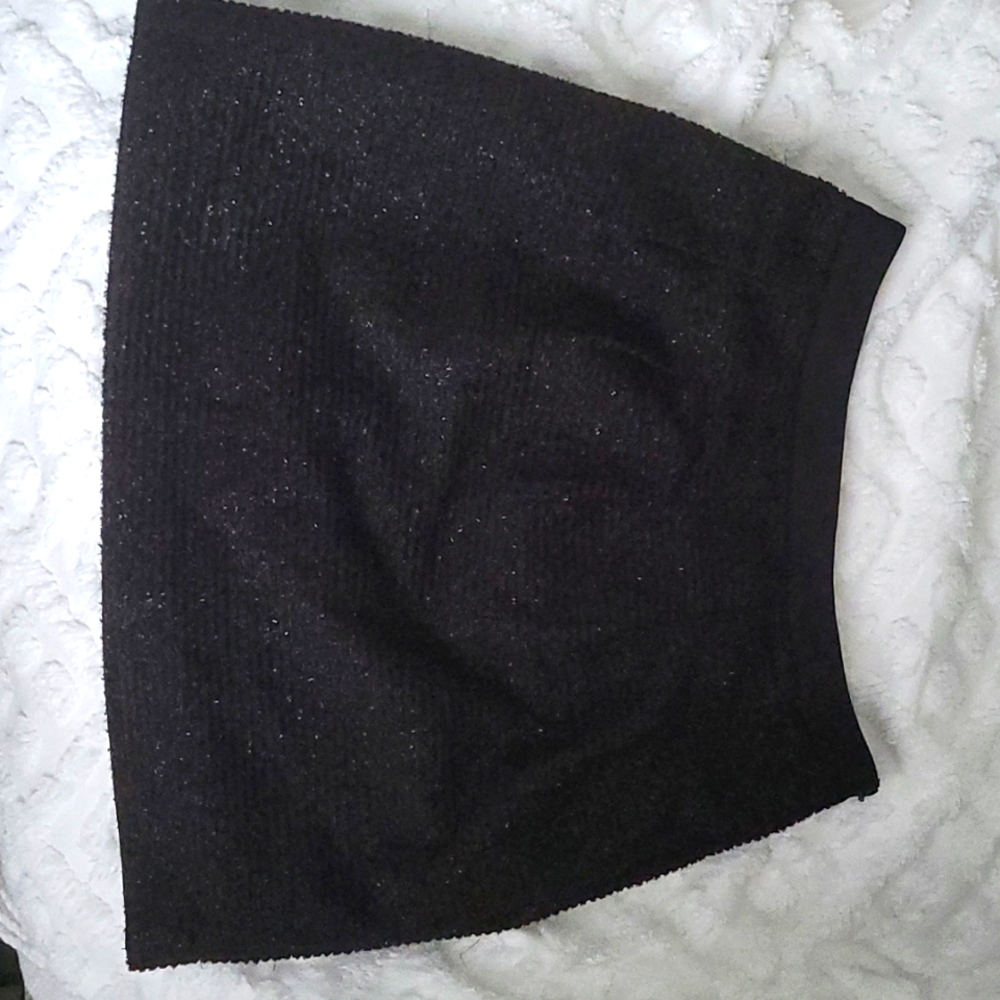 Loft sparkly black mini skirt